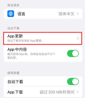 儋州苹果15维修中心如何让iPhone15APP自动更新